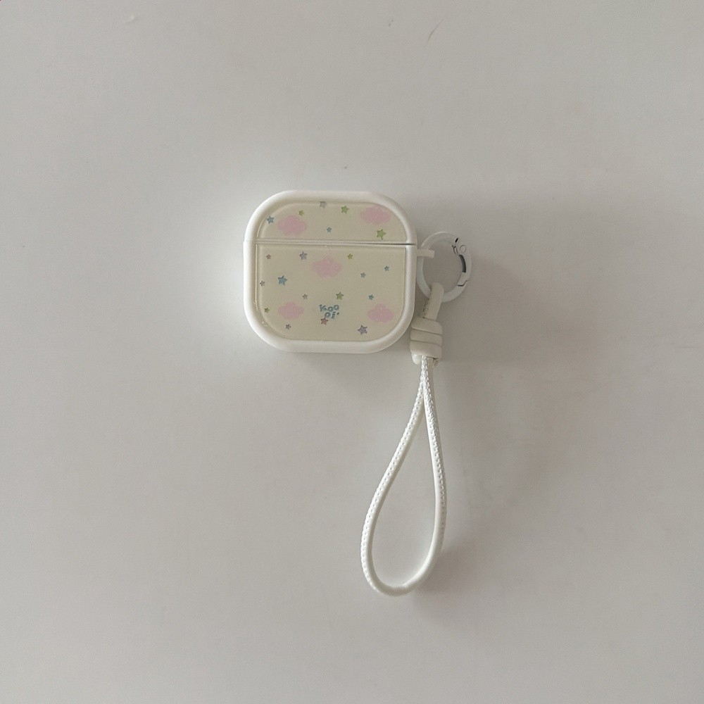 潮流新品IMD系列粉色雲朵星星耳機套適用AirPods1/2/3/4代保護套-細節圖5