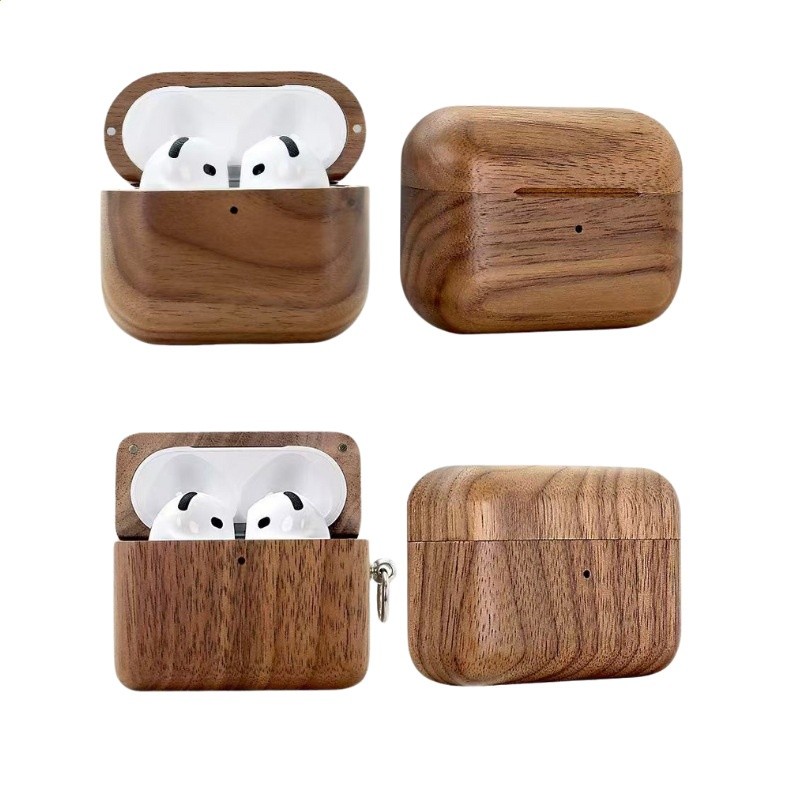 北美胡桃木AirPods保護套適用AirPods4 AirPods Pro3耳機的耳機殼-細節圖2
