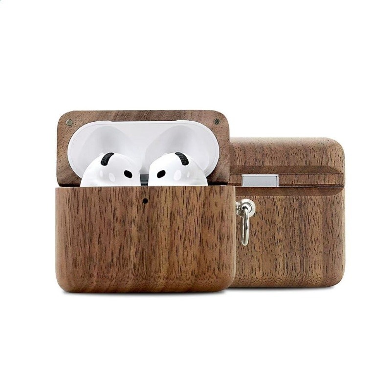 北美胡桃木AirPods保護套適用AirPods4 AirPods Pro3耳機的耳機殼-細節圖4