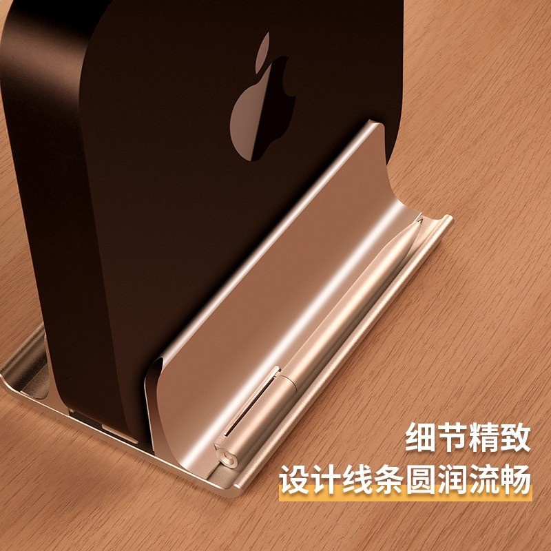 Vaydeer鹿為筆記型電腦立式支架多功能鋁合金筆記本桌面散熱收納-細節圖4