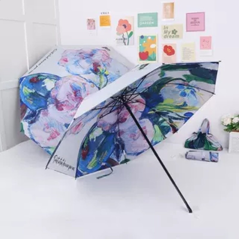 扁傘鋁合金傘骨超清袖珍五折傘摺疊迷你晴雨傘手拎包太陽傘六折傘-規格圖5