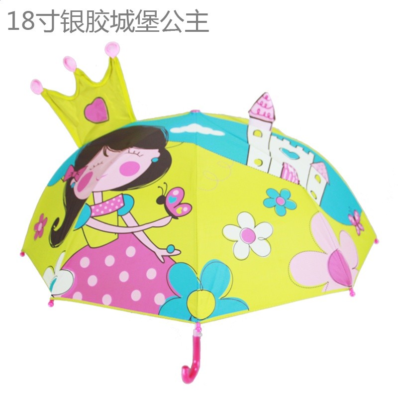 卡通動漫晴雨傘男女兒童寶寶可愛小傘學生孩子公主遮陽傘-細節圖3
