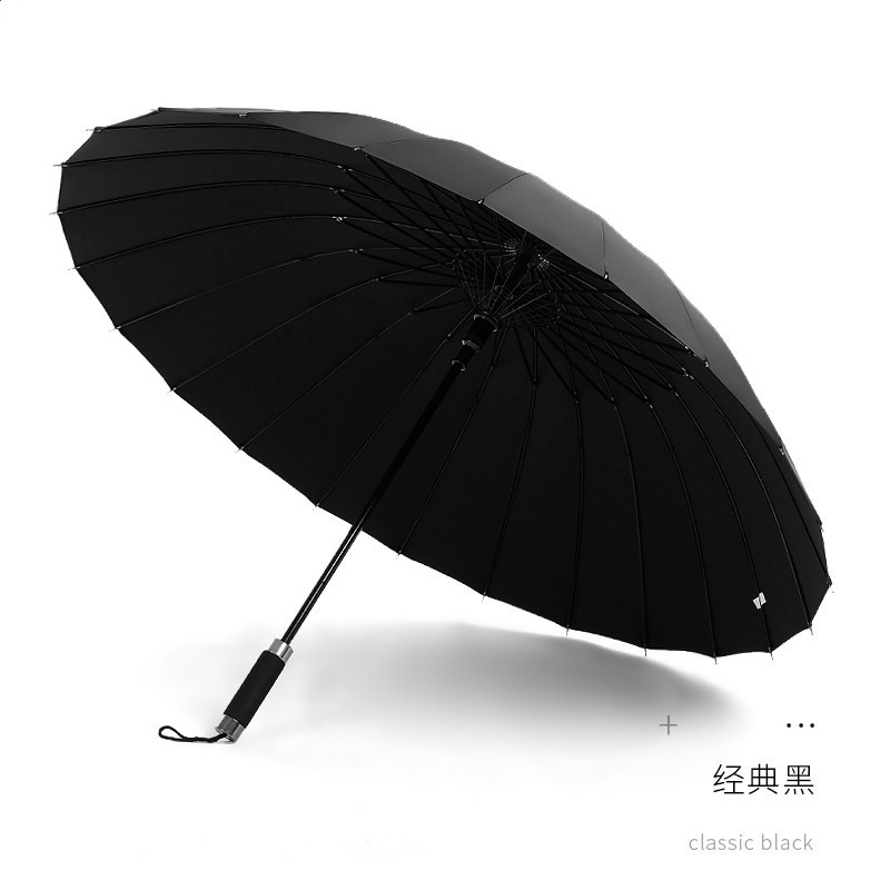 自動24骨雙層大雨傘男長柄雙人超大號加固抗風晴雨兩用女暴雨專用-規格圖5
