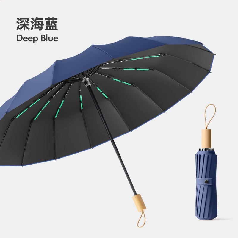 超大雨傘男女大號三人晴雨兩用摺疊太陽傘學生雙人黑膠防曬遮陽傘-規格圖5