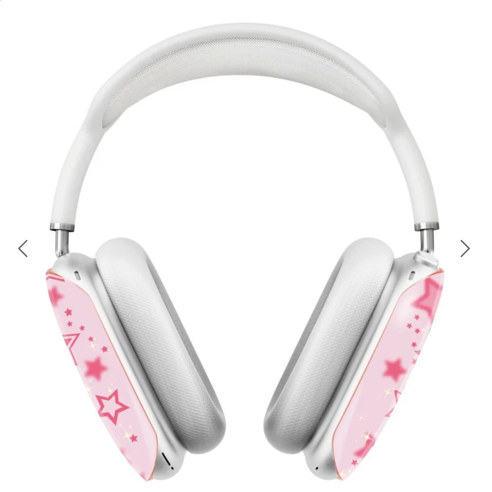 少女心星星耳機殼 適用蘋果AirPods Max /Max 2 光面菲林保護-細節圖2