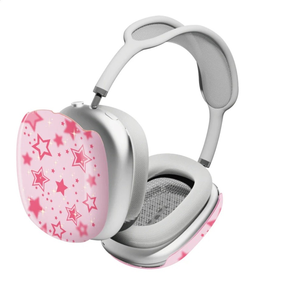 少女心星星耳機殼 適用蘋果AirPods Max /Max 2 光面菲林保護-細節圖5