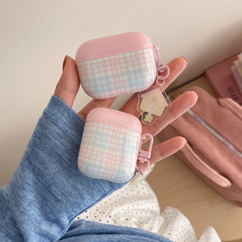ins韓系可愛格紋適用airpodspro2保護套新3代創意豹紋耳機套1/2代-規格圖5