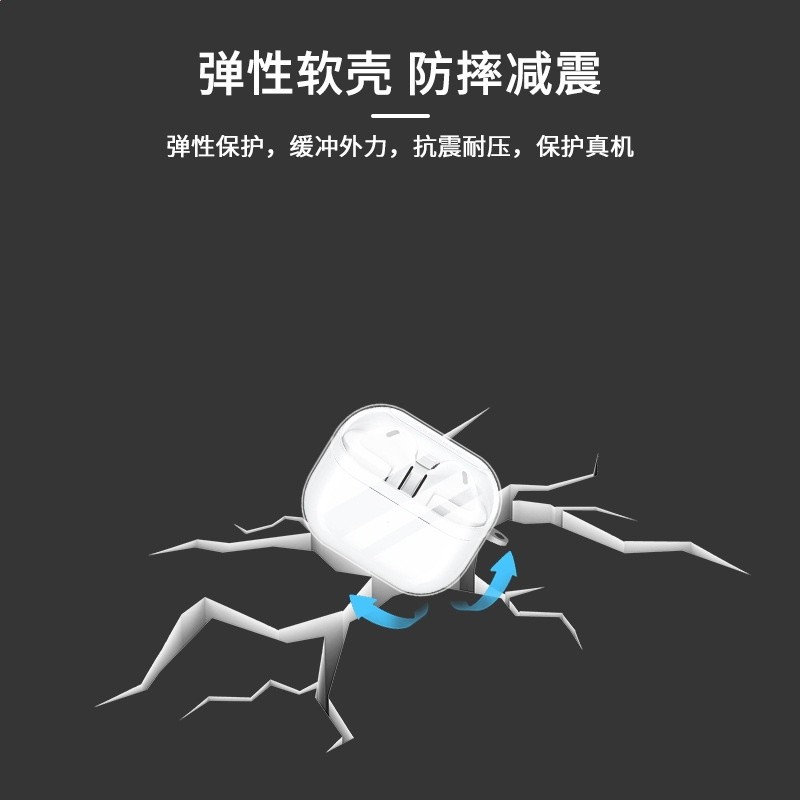 適用三星Galaxy Buds3 pro保護套三星buds3 fe保護殼buds3耳機殼-細節圖5
