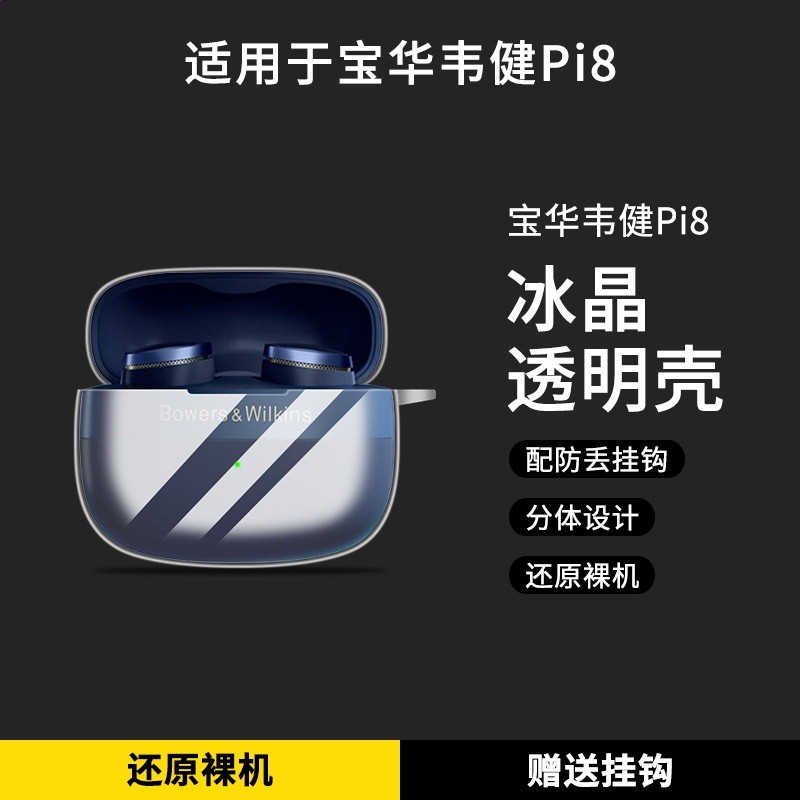 適用BOWERS &WILKINS寶華韋健Pi8耳機套透明B&W寶華韋健Pi6保護殼-規格圖5