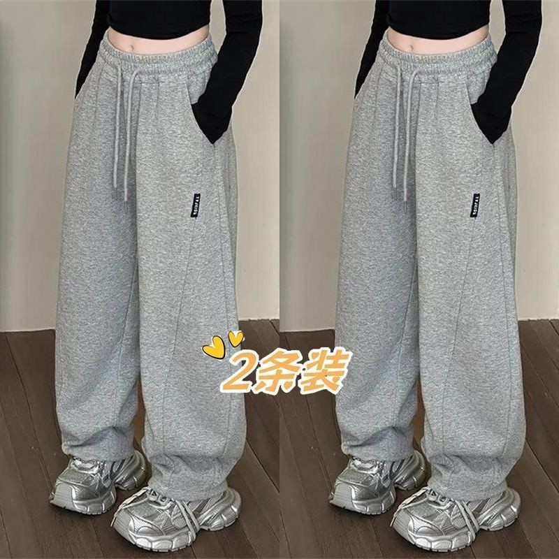 女童直筒闊腳褲2026秋季新款女孩時尚衛褲寬鬆中大童洋氣休閒褲潮-規格圖5