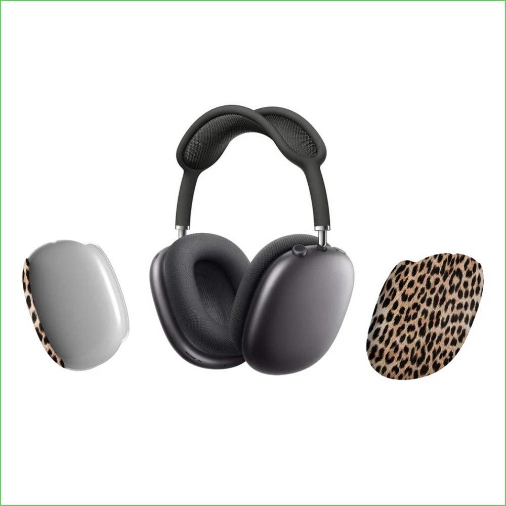 時尚豹紋頭戴式耳機殼 適用蘋果AirPods Max /Max 2 光面菲林保護-細節圖4