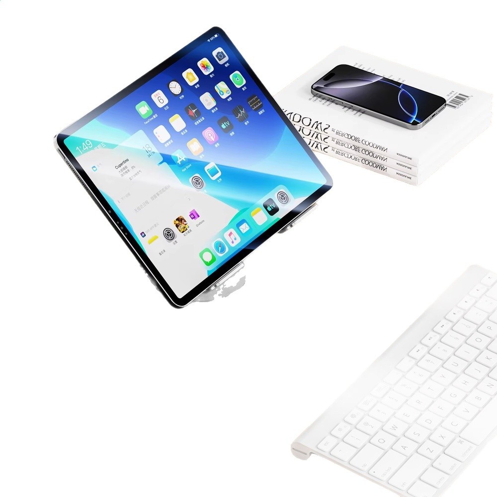 金屬可旋轉平板支架桌面適用ipad支撐架吃雞學習手機支桌面通用款-細節圖5