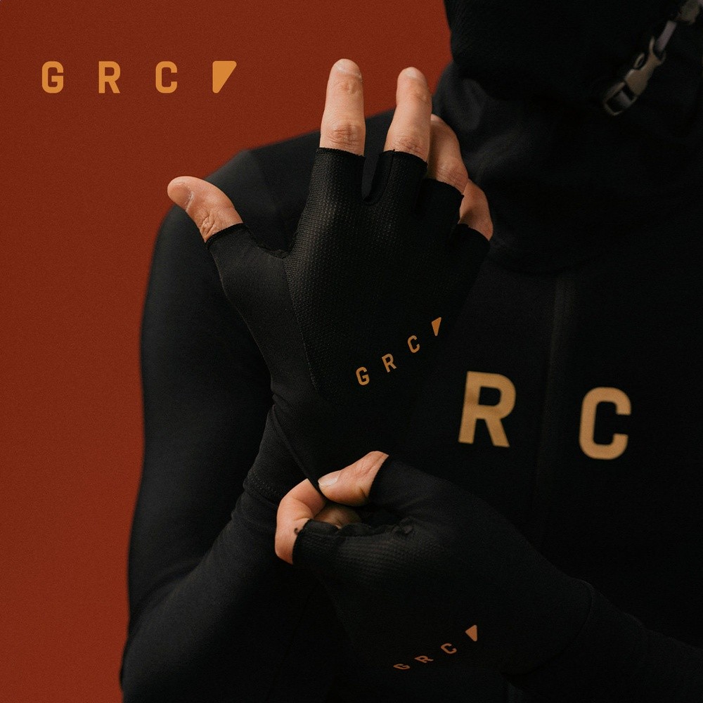 GRC夏秋GOLD LABEL山地公路車腳踏車單車用減震半指騎行手套男女-規格圖5