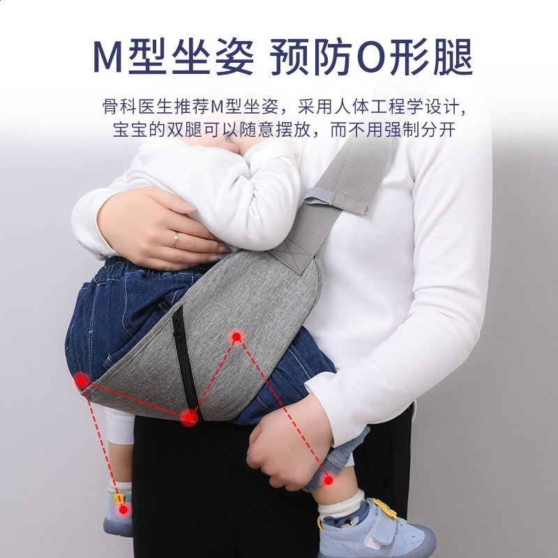 前抱式簡易嬰兒揹帶寶媽戶外便攜腰凳寶寶揹帶多功能母嬰用品批發-細節圖2