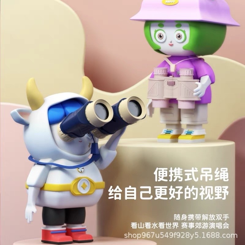 兒童望遠鏡學生行動式戶外雙筒高畫質高倍手持放大鏡科教光學玩具-細節圖3