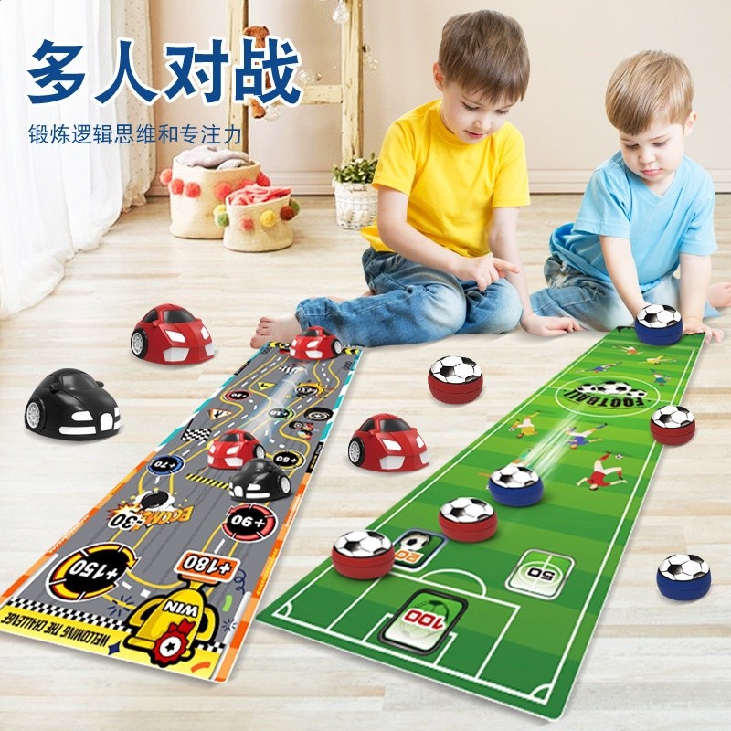 跨境兒童冰壺對戰桌面遊戲墊對戰足球親子互動益智3-6歲玩具批發-細節圖2