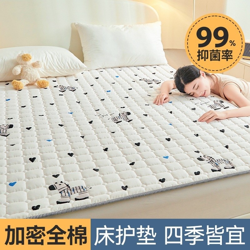 薄款全棉可水洗防滑薄款床褥家用床護墊保護墊隔髒鋪底租房專用-細節圖2