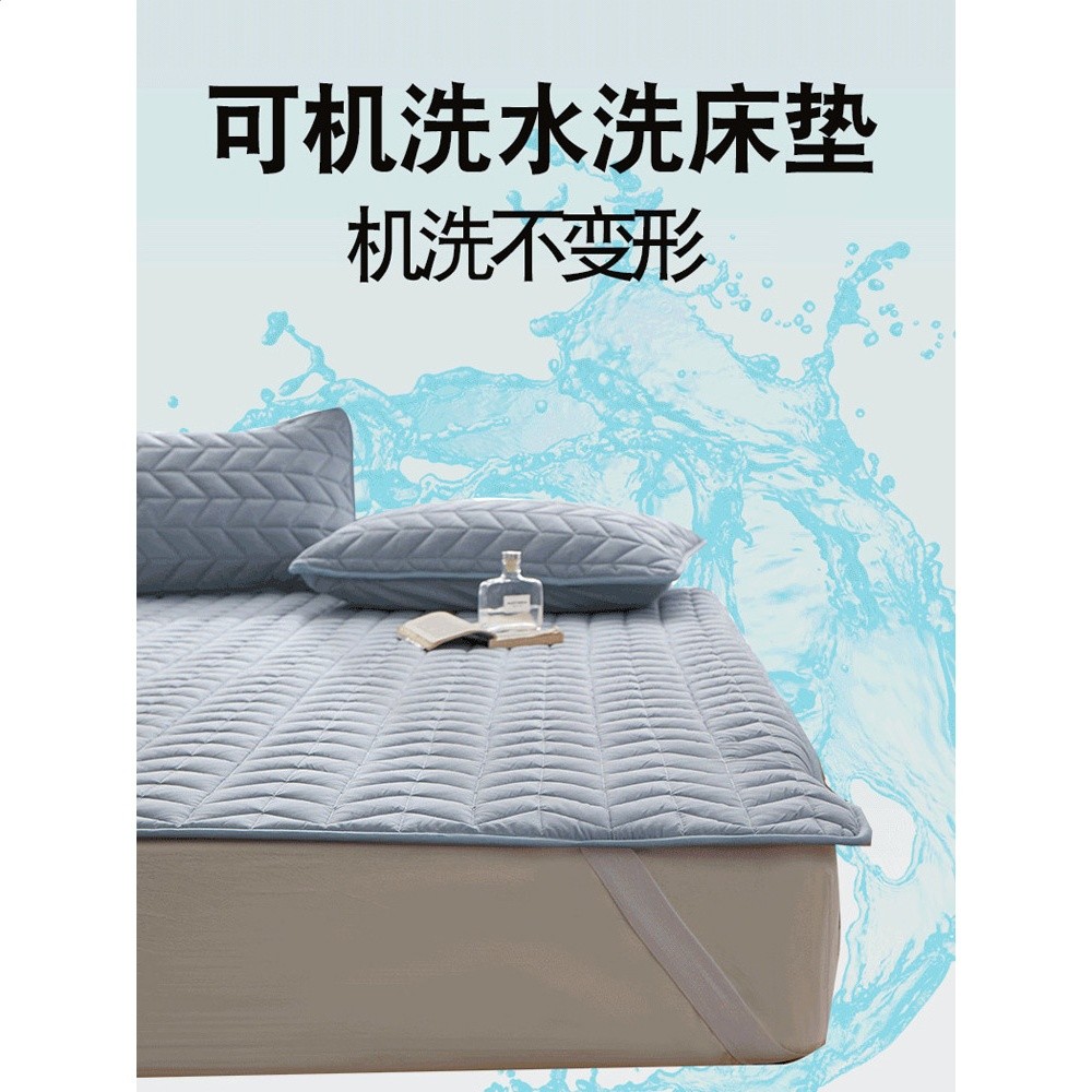 夏天薄款床墊保護墊褥隔髒軟墊家用純棉學生宿舍墊子床褥子防滑墊-細節圖2