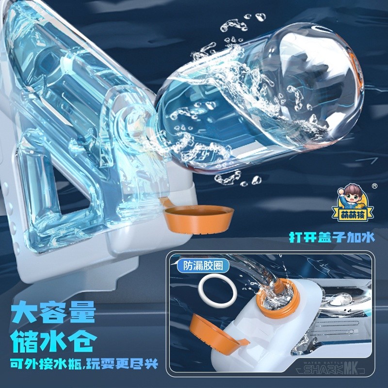 2024新款大號炫酷手動高壓水槍漂流大容量抽拉式兒童戶外玩具水槍-細節圖4