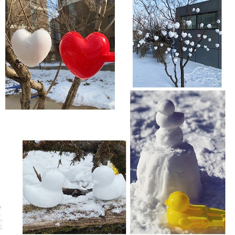 跨境打雪仗玩具兒童冬天戶外雪球夾雪器玩雪玩沙工具組合聖誕新品-細節圖3