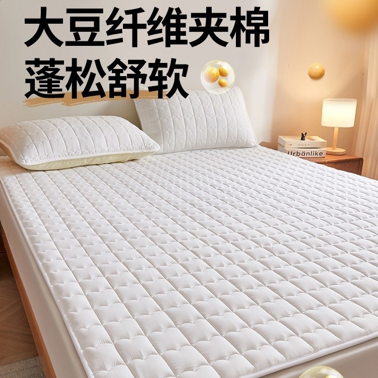 A類母嬰級夾棉床墊軟墊加厚家用保護墊床褥墊學生宿舍防水保護墊-細節圖3