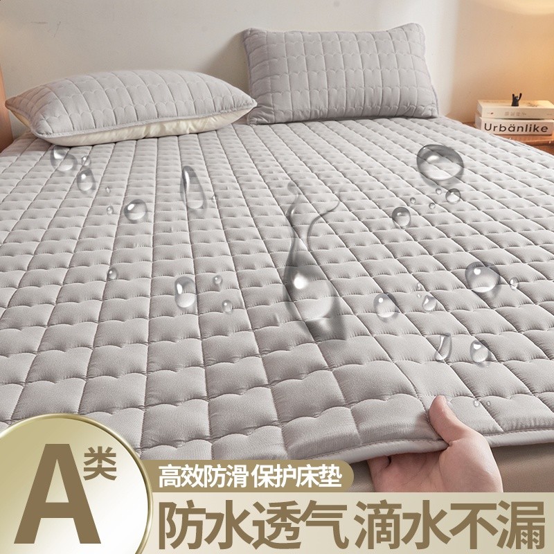 A類母嬰級夾棉床墊軟墊加厚家用保護墊床褥墊學生宿舍防水保護墊-規格圖5