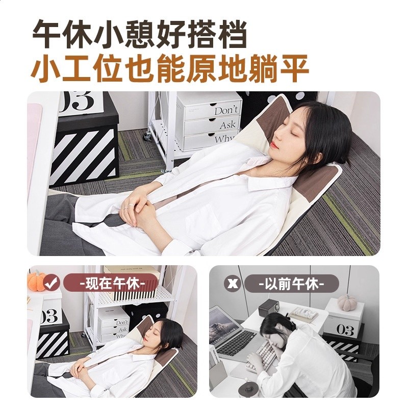 辦公室午睡躺椅摺疊午休可坐可躺靠背椅子家使用者外沙灘小型懶人椅-細節圖3