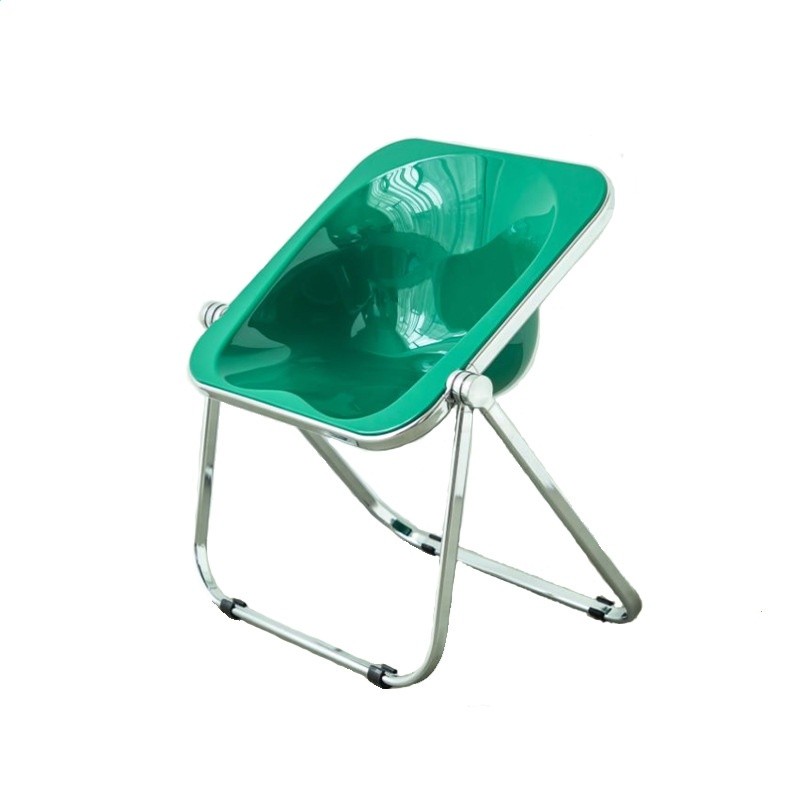 簡約餐椅家用透明中古傢俱摺疊凳ins chair亞克力凳子塑膠水晶椅-細節圖5