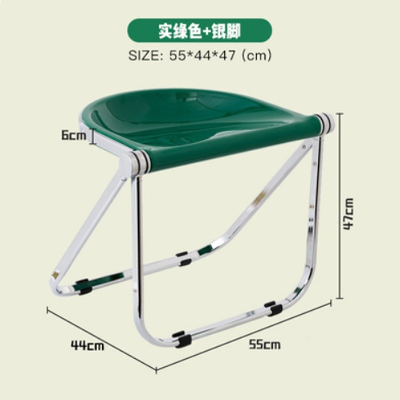 簡約餐椅家用透明中古傢俱摺疊凳ins chair亞克力凳子塑膠水晶椅-規格圖5