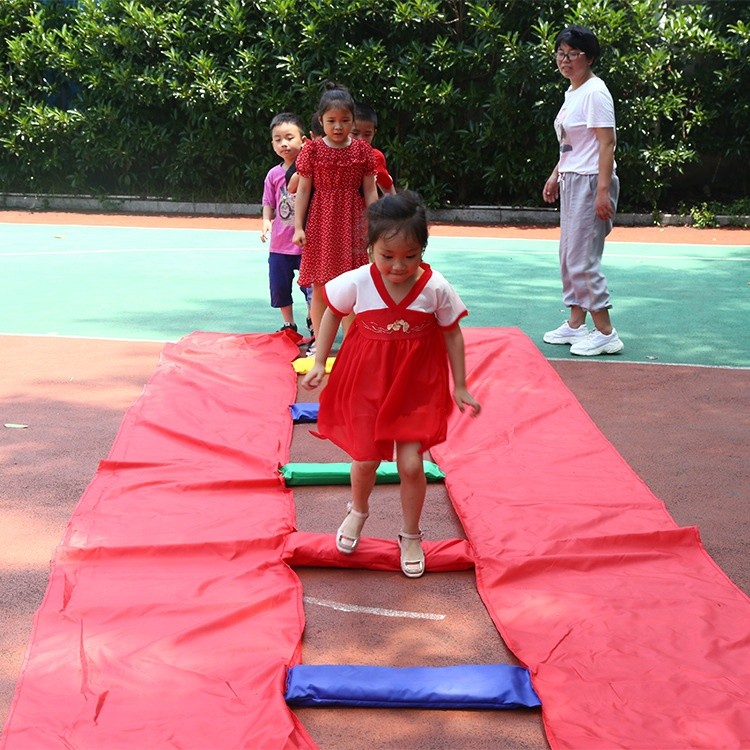 多彩吊橋兒童感統訓練器材玩具幼兒園戶外趣味運動會互動遊戲道具-細節圖2