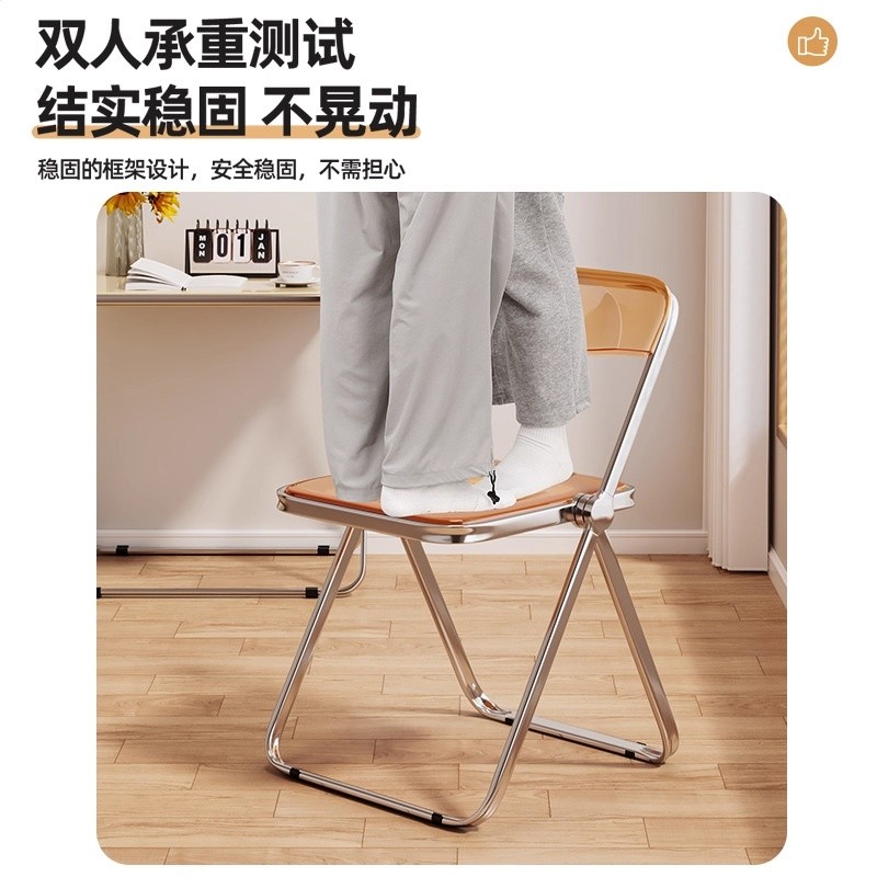 摺疊椅宿舍學生寢室學習椅子家用餐椅簡易便攜凳子靠背電腦辦公椅-細節圖4