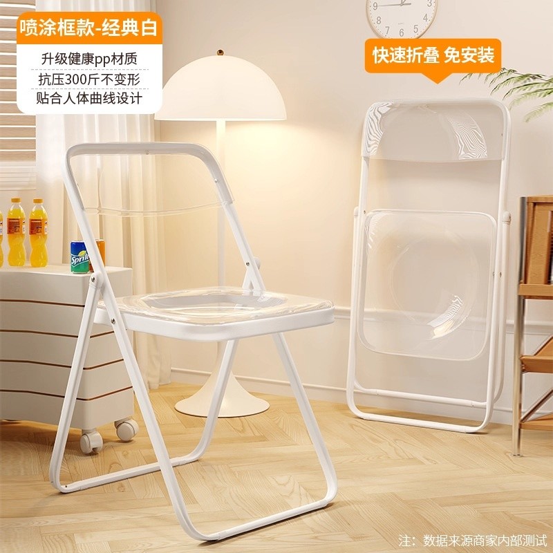 摺疊椅宿舍學生寢室學習椅子家用餐椅簡易便攜凳子靠背電腦辦公椅-規格圖5