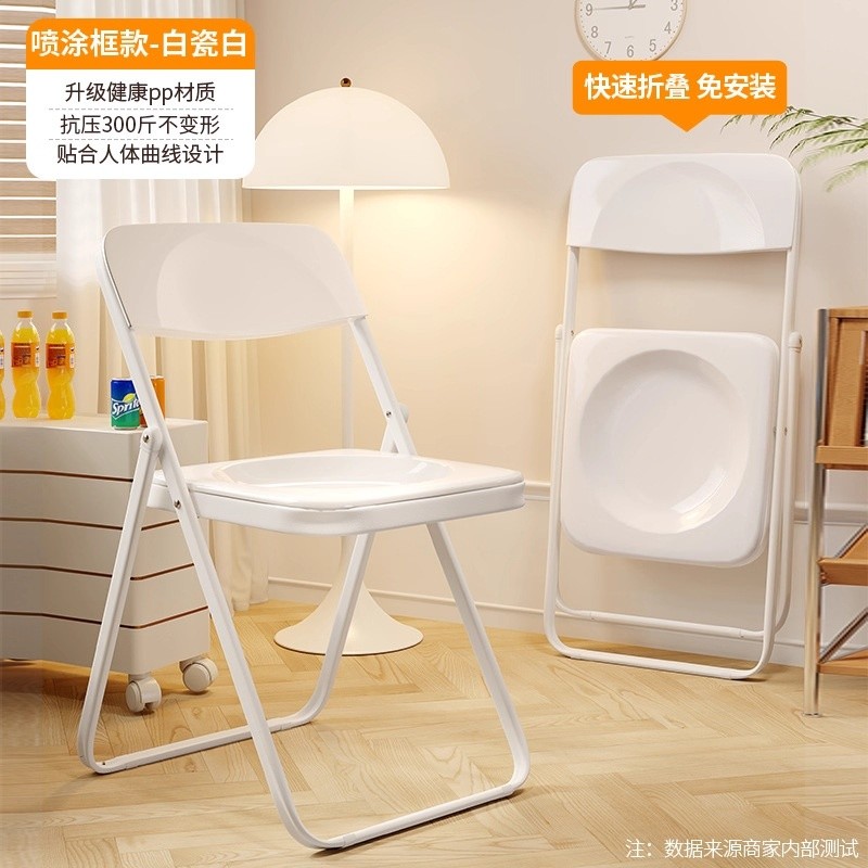 摺疊椅宿舍學生寢室學習椅子家用餐椅簡易便攜凳子靠背電腦辦公椅-規格圖5