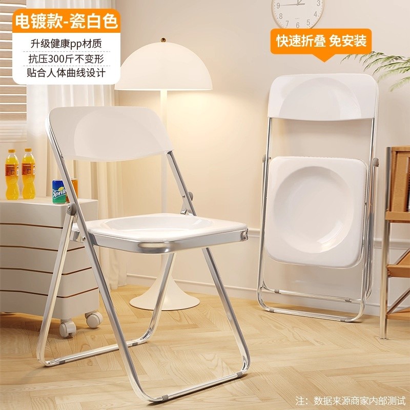 摺疊椅宿舍學生寢室學習椅子家用餐椅簡易便攜凳子靠背電腦辦公椅-規格圖5