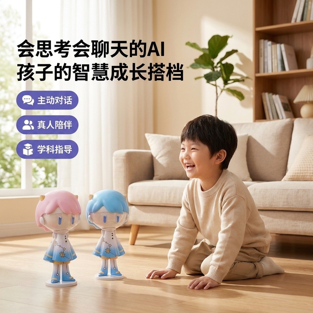 AI大模型對話智慧玩偶情感陪伴玩具公仔學習早教益智-細節圖2