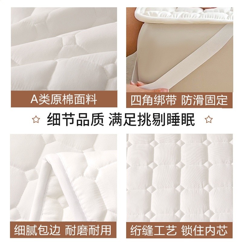 夏季床墊軟墊 家用床褥墊薄款褥子宿舍保護墊鋪底墊褥 隔髒保護罩-細節圖2
