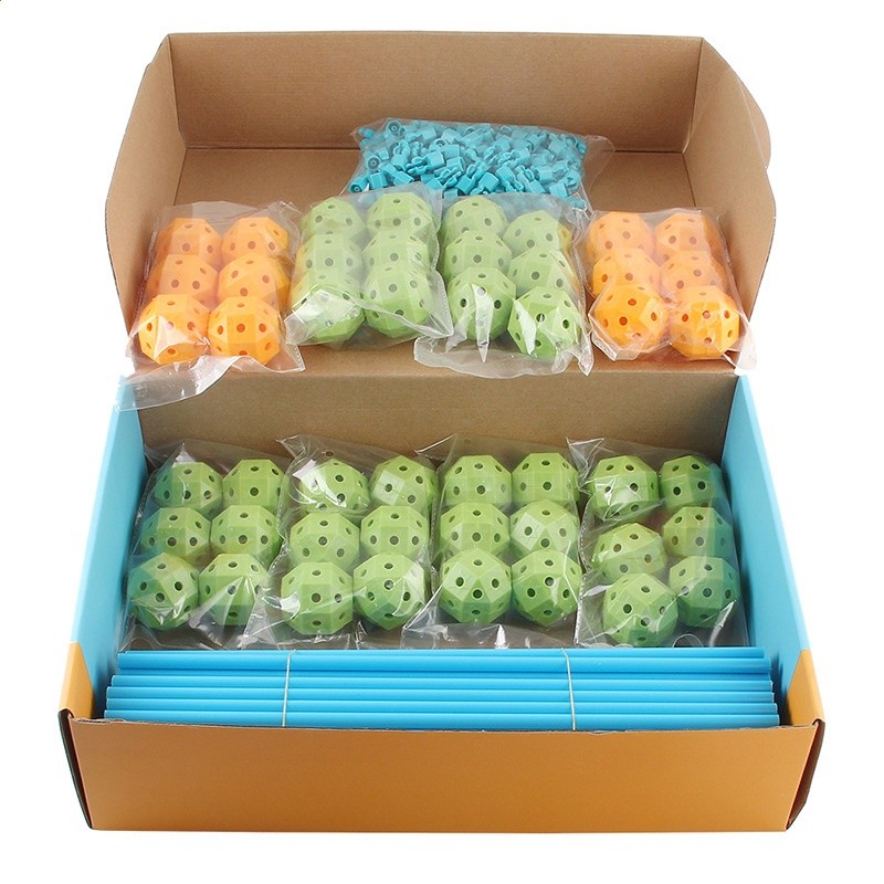 廠家跨境貨源132PC兒童拼插帳篷城堡玩具DIY百變插珠室內戶外玩具-細節圖4