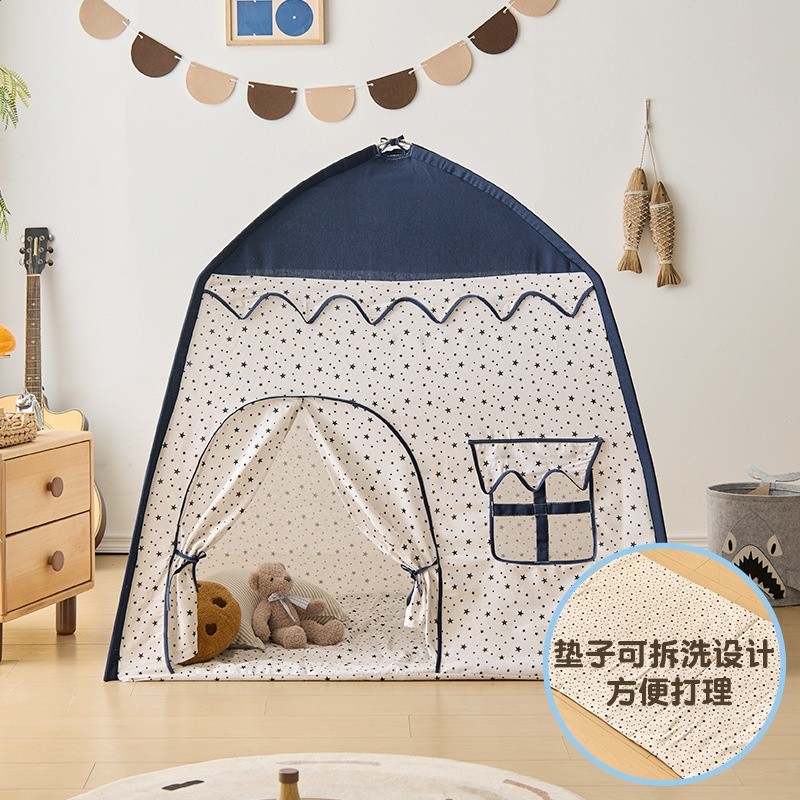 跨境兒童帳篷室內公主王子玩具小帳篷家用寶寶攀爬遊戲屋戶外帳篷-細節圖2