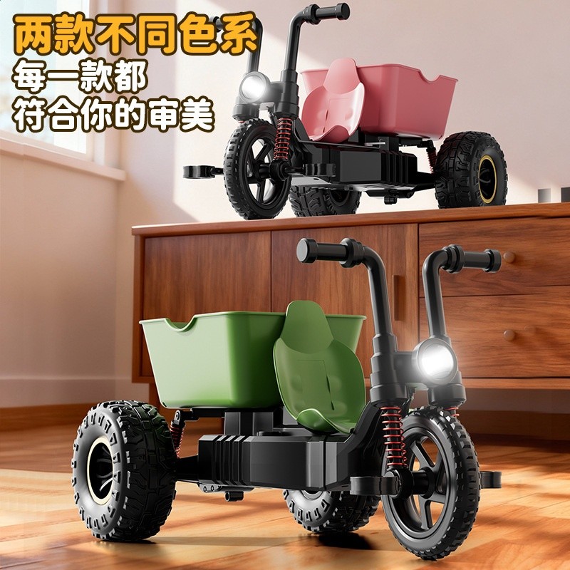 新款rc小羊三輪車遙控車全比例油門高速攀爬漂移男孩兒童玩具禮物-細節圖4