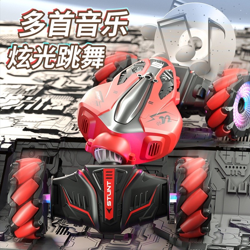 一件代發手勢感應扭變車2.4G遙控越野車燈光雙面漂移特技兒童玩具-細節圖2