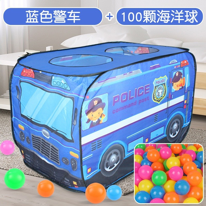抖音同款兒童戶外摺疊汽車帳篷遊戲屋海洋球池過家家消防警車玩具-規格圖5
