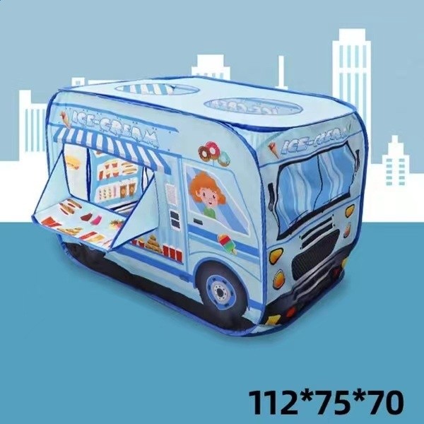 抖音同款兒童戶外摺疊汽車帳篷遊戲屋海洋球池過家家消防警車玩具-規格圖5