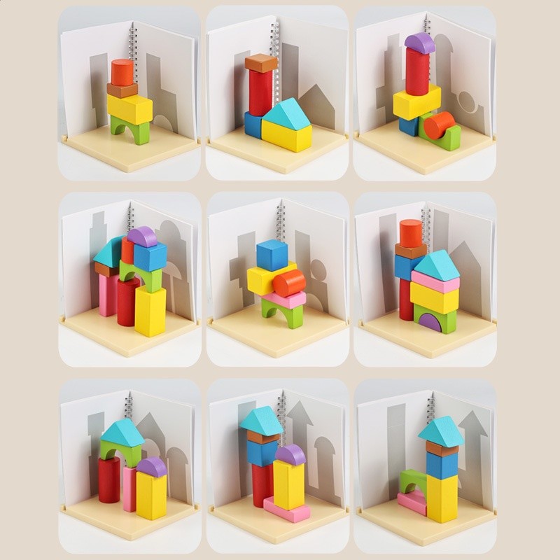 跨境玩具CE/CPC3D三維立體投影積木玩具空間構建幼兒園益智玩具3+-細節圖4