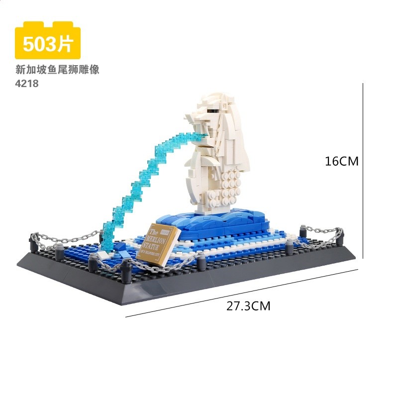 萬格世界建築模型拼裝DIY積木益智玩具城市街景禮物美國白宮包郵-規格圖5