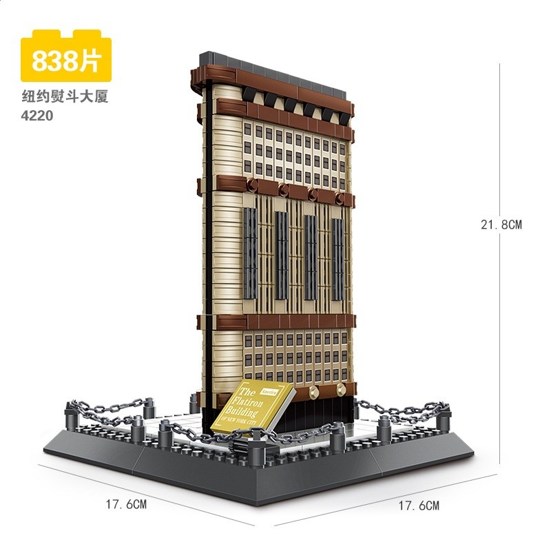 萬格世界建築模型拼裝DIY積木益智玩具城市街景禮物美國白宮包郵-規格圖5