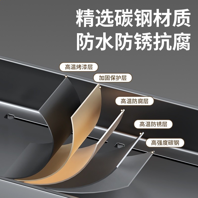 跨境廚房冰箱置物架側面收納掛架多層壁掛式調料瓶免打孔收納架-細節圖3