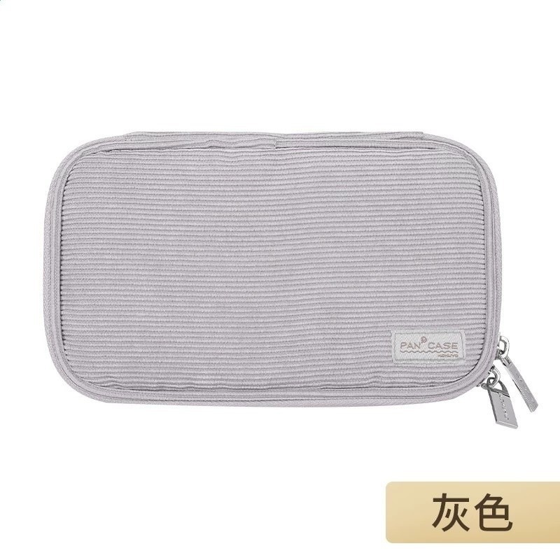 日本kokuyo國譽燒餅包筆袋學生用大容量多功能鉛筆袋可愛收納盒子-規格圖5