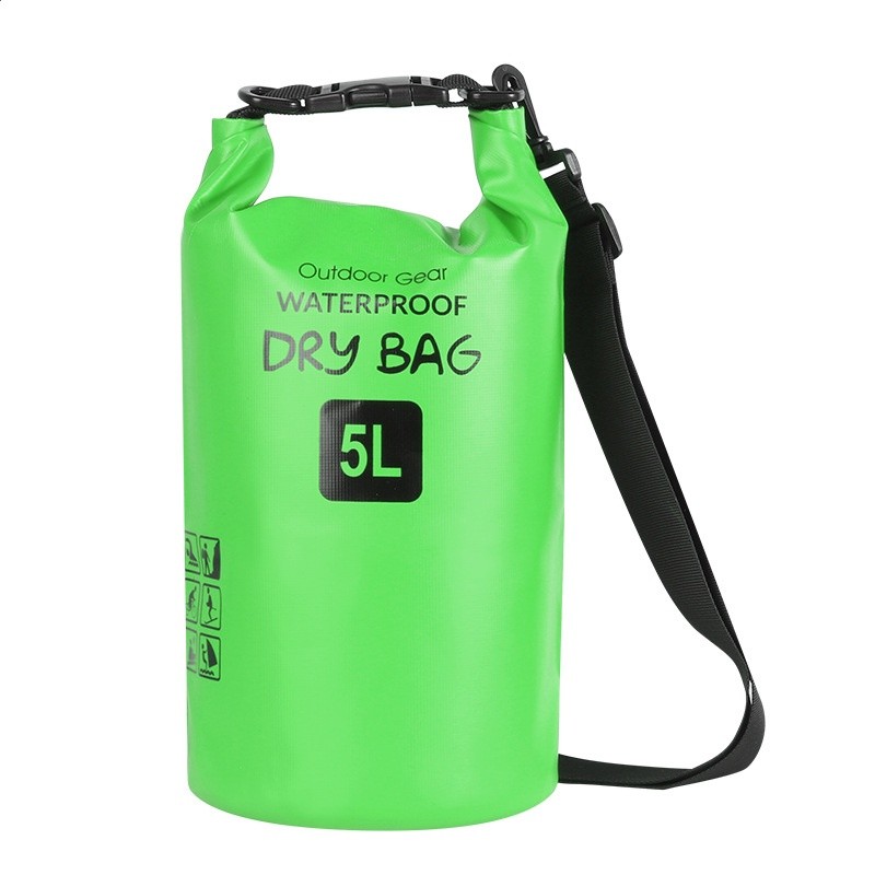 現貨PVC防水桶包 戶外游泳潛水登山露營防水袋5L10L20L30L防水包-規格圖5