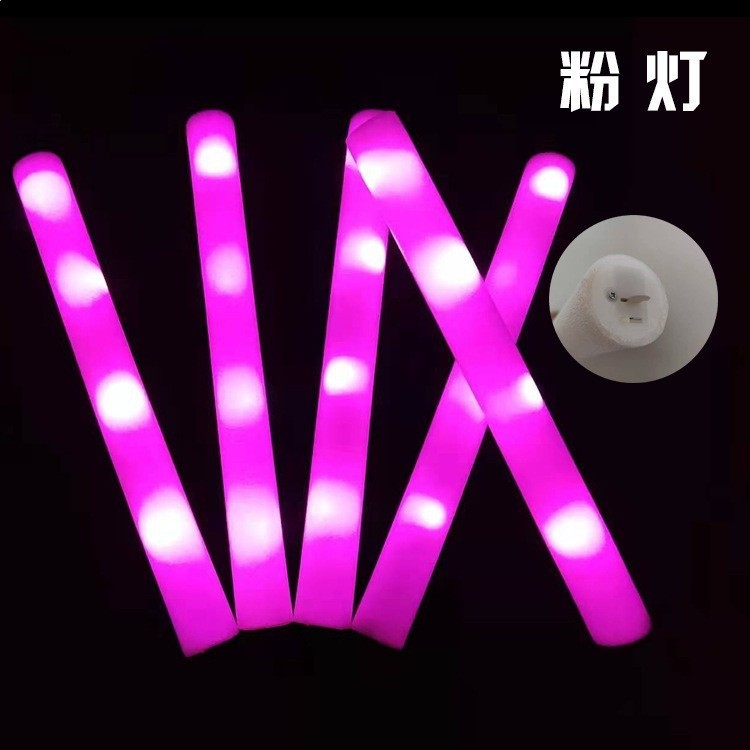 電子七彩玩具海綿棒泡沫發光棒演唱會應援酒吧助威道具批發炫酷-規格圖5