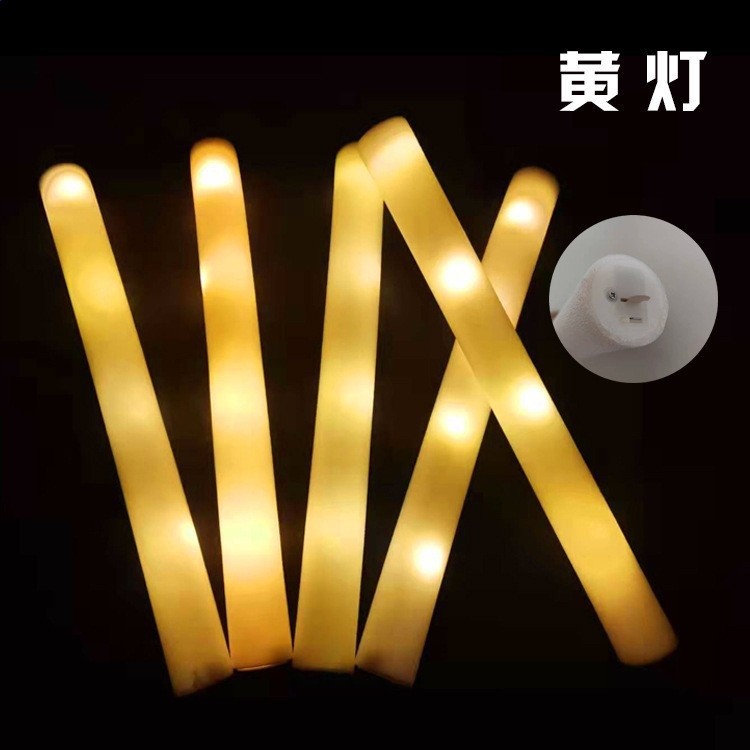 電子七彩玩具海綿棒泡沫發光棒演唱會應援酒吧助威道具批發炫酷-規格圖5